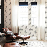 DecoratorsBest Zebras by The Novogratz White Peel and Stick Wallpaper, 28 sq. ft.
