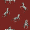 Decoratorsbest Peel And Stick Zebras By The Novogratz Red Wallpaper