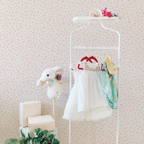 DecoratorsBest Dalmation Dots by The Novogratz Pink Peel and Stick Wallpaper, 28 sq. ft.