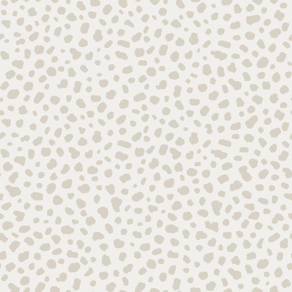 Tempaper Dalmation Dots by The Novogratz Neutral Peel and Stick Wallpaper, 28 sq. ft.