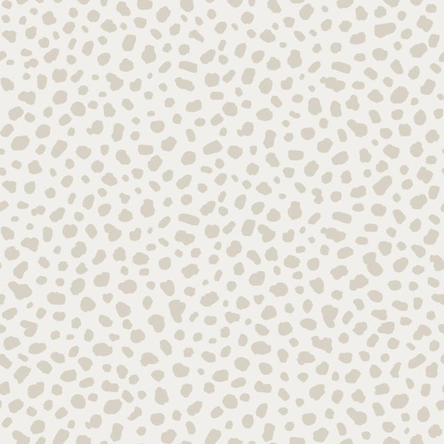 Tempaper Dalmation Dots by The Novogratz Neutral Peel and Stick Wallpaper, 28 sq. ft.