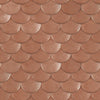 Decoratorsbest Peel And Stick Mermaid Shells By Genevieve Gorder Metallic Copper Wallpaper