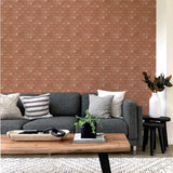 DecoratorsBest Mermaid Shells by Genevieve Gorder Metallic Copper Peel and Stick Wallpaper, 28 sq. ft.