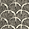 Decoratorsbest Peel And Stick Ginko Leaves By The Novogratz Black And White Wallpaper