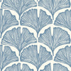 Decoratorsbest Peel And Stick Ginko Leaves By The Novogratz Blue Wallpaper