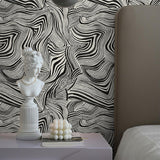 DecoratorsBest Zebra Print by The Novogratz Black and White Peel and Stick Wallpaper, 28 sq. ft.