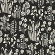 Tempaper Wildflowers by The Novogratz Black and White Peel and Stick Wallpaper, 28 sq. ft.