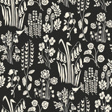 Tempaper Wildflowers by The Novogratz Black and White Peel and Stick Wallpaper, 28 sq. ft.