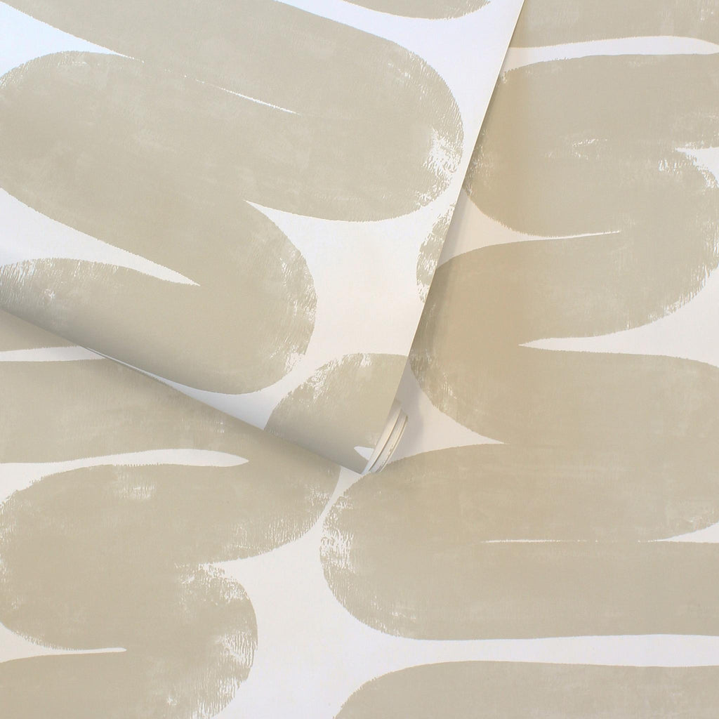 DecoratorsBest Curvy Stripes by Bobby Berk Neutral Peel and Stick Wallpaper, 28 sq. ft.