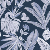 Tempaper Flamingos by She She Blue and Black Peel and Stick Wallpaper, 28 sq. ft.