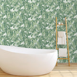 DecoratorsBest Paradise Palm Green Peel and Stick Wallpaper, 56 sq. ft.