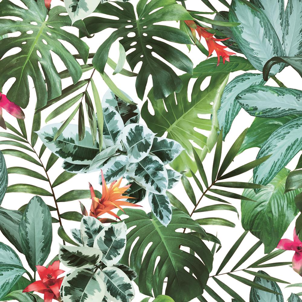 Tempaper Tropical Rainforest Green Peel and Stick Wallpaper, 60 sq. ft.