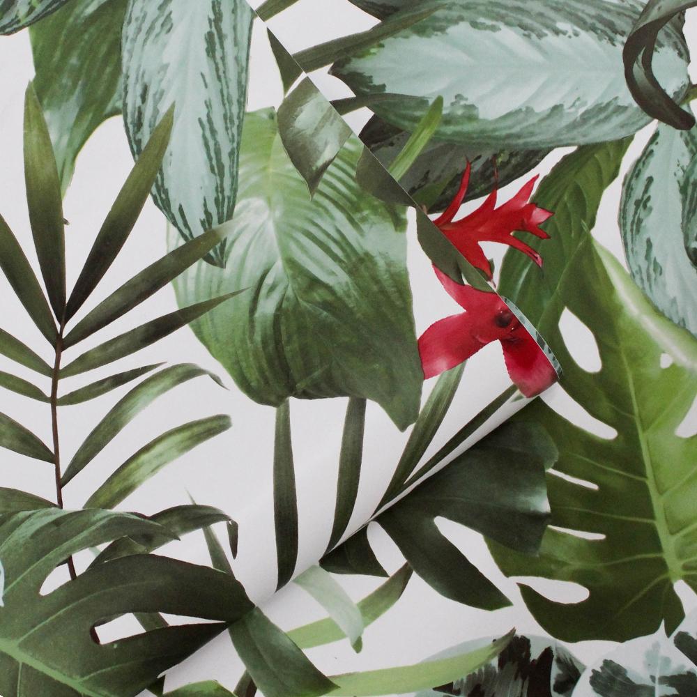 DecoratorsBest Tropical Rainforest Green Peel and Stick Wallpaper, 60 sq. ft.
