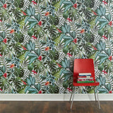 DecoratorsBest Tropical Rainforest Green Peel and Stick Wallpaper, 60 sq. ft.