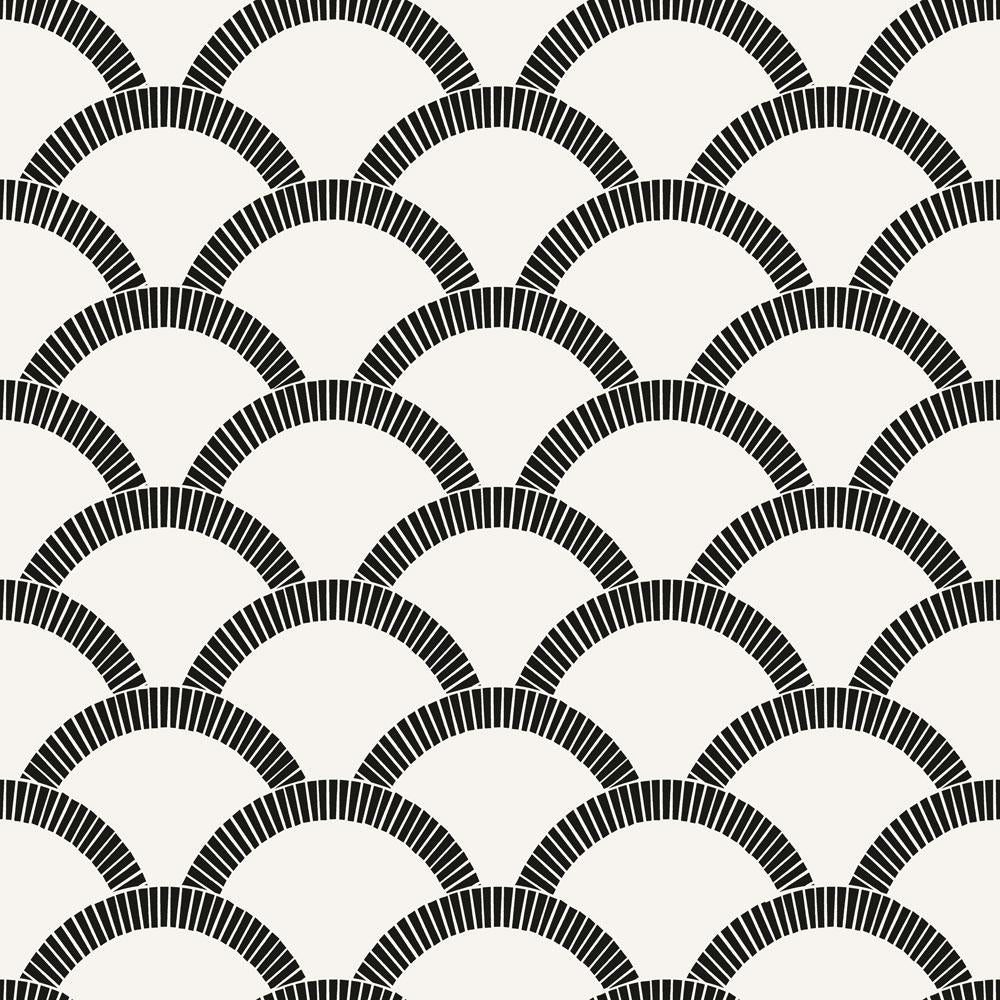 Tempaper Scallops Domino Peel and Stick Wallpaper, 56 sq. ft.