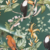 DecoratorsBest Tropical Birds Green Peel and Stick Wallpaper, 56 sq. ft.