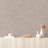 DecoratorsBest Faux Grasscloth Light Grey Peel and Stick Wallpaper, 56 sq. ft.