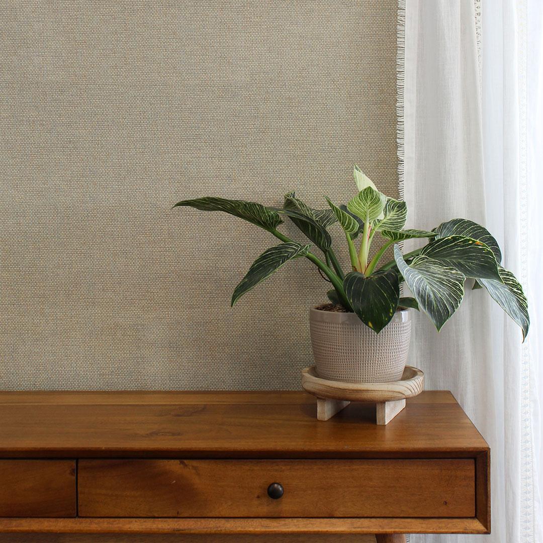 DecoratorsBest Woven Grasscloth Wheat Handwoven Wallpaper, 72 sq. ft.