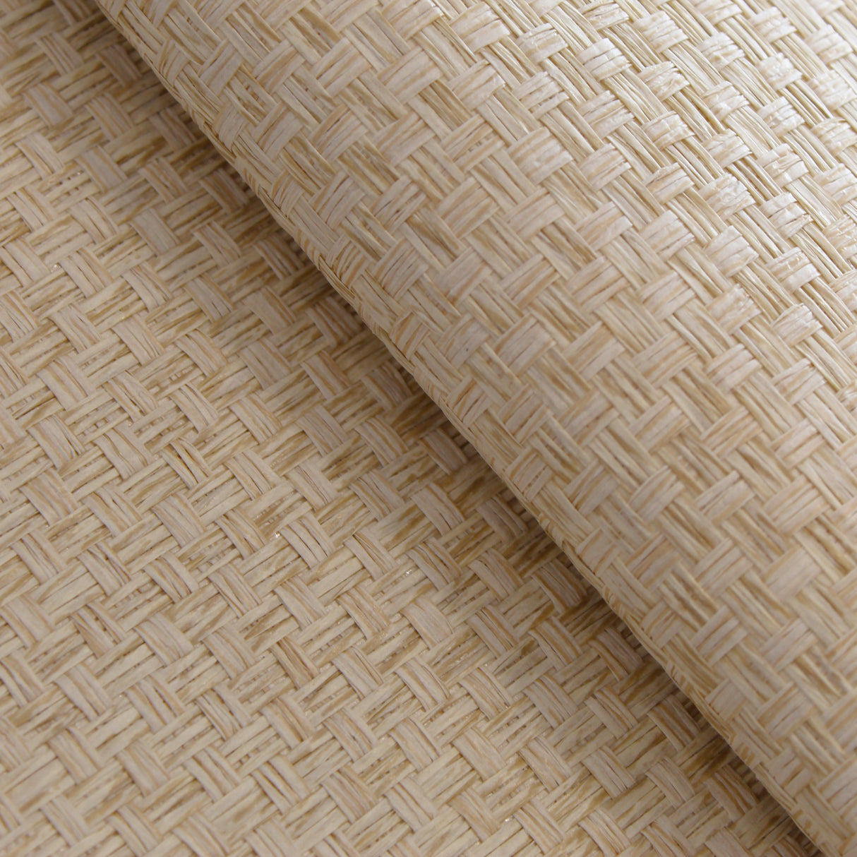 Tempaper Grasscloth Stranded Boxweave Natural Tan Handwoven Wallpaper, 72 sq. ft.