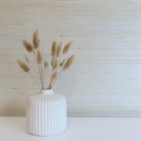 DecoratorsBest Grasscloth Sisal Tan and Silver Handwoven Wallpaper, 72 sq. ft.