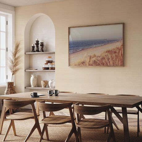 DecoratorsBest Grasscloth Sisal Linen Handwoven Wallpaper, 72 sq. ft.