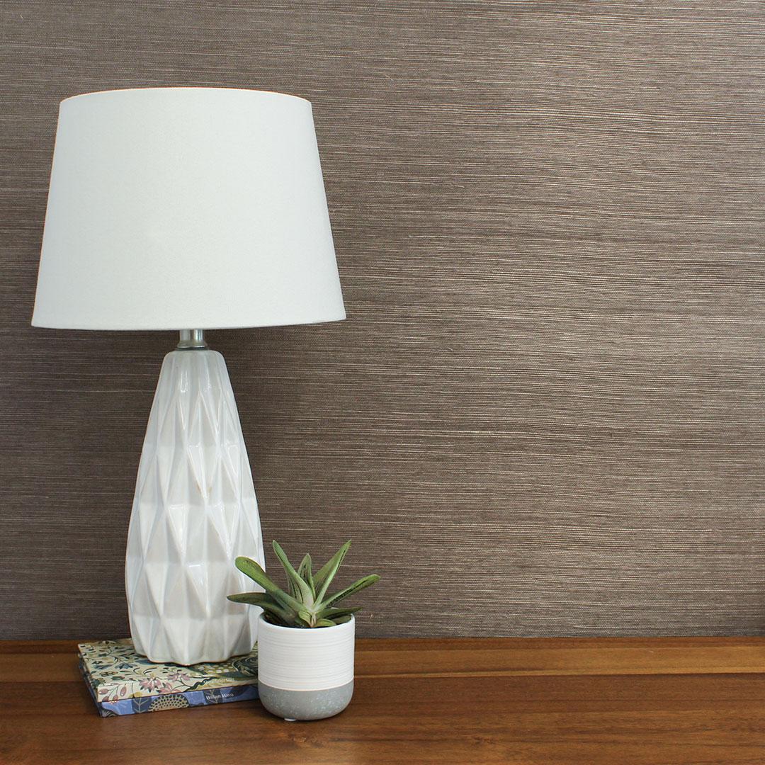 DecoratorsBest Grasscloth Sisal Dark Brown Handwoven Wallpaper, 72 sq. ft.