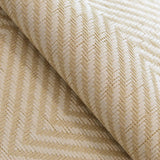 Tempaper Grasscloth Herringbone Light Tan Handwoven Wallpaper, 72 sq. ft.