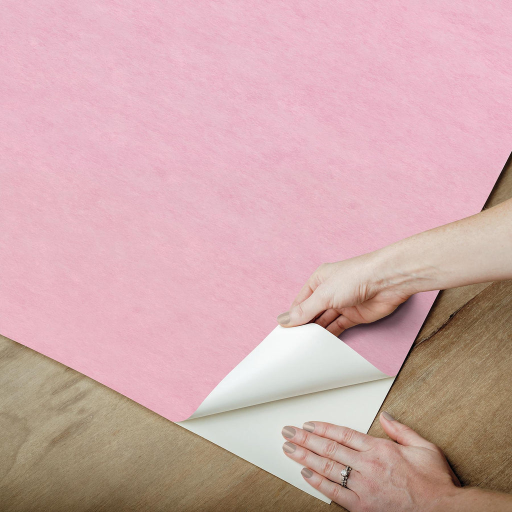 RoomMates Pink Aura Ombre Peel & Stickmural Pink Wallpaper