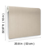 York Linen Sofia Weave Beige Wallpaper