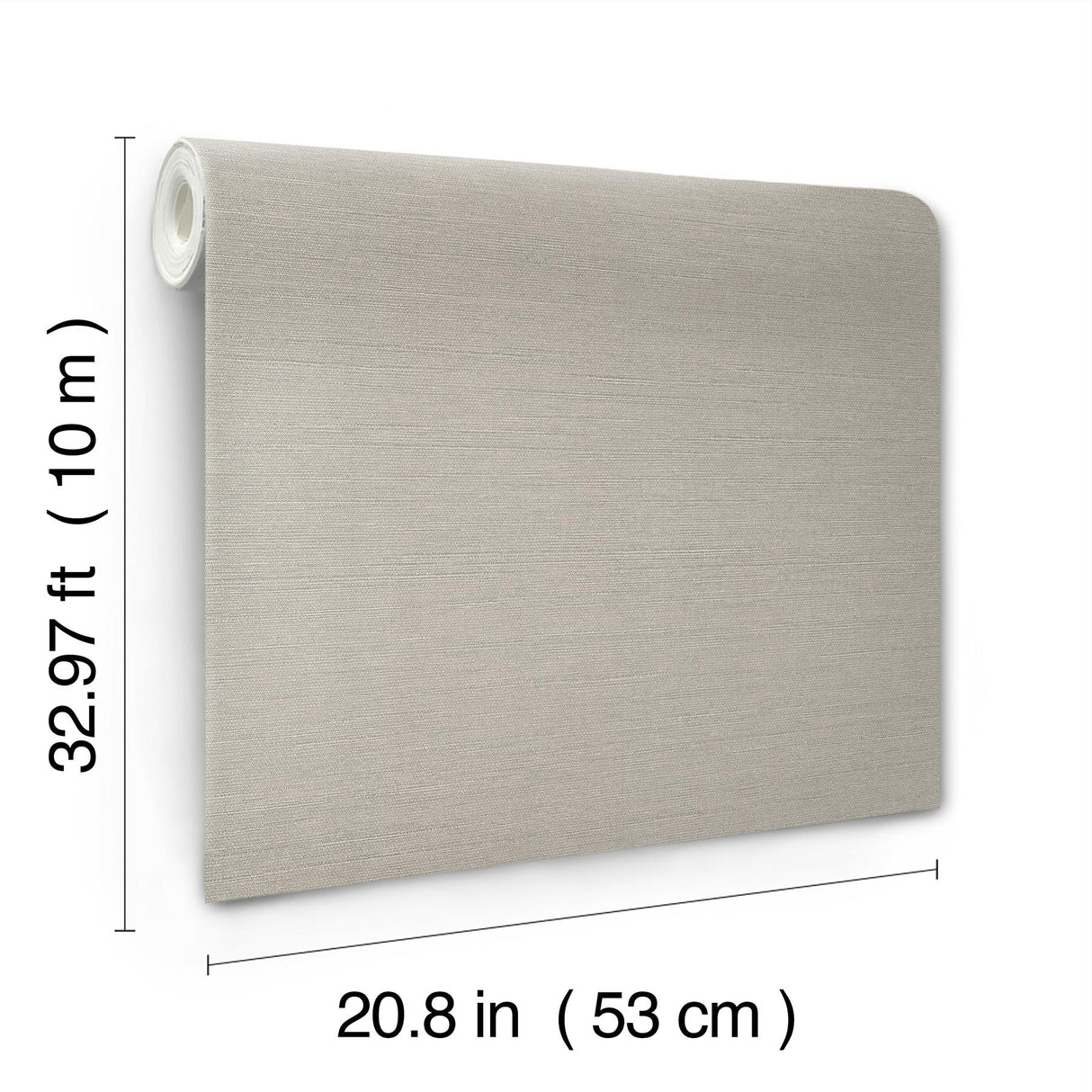 York Grey Shimmering Linen Grey Wallpaper
