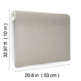 York Grey Shimmering Linen Grey Wallpaper