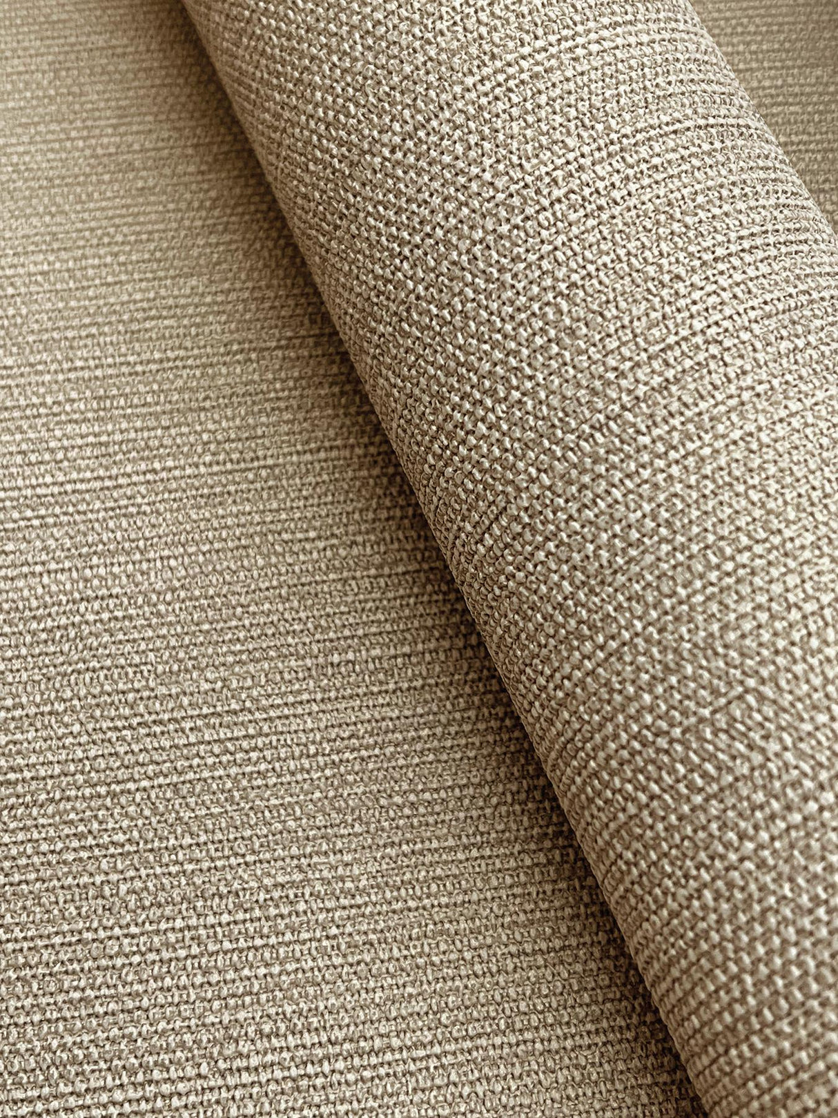 York Light Caramel Shimmering Linen Brown Wallpaper