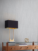 York Grey Piedmont Bamboo Grey Wallpaper