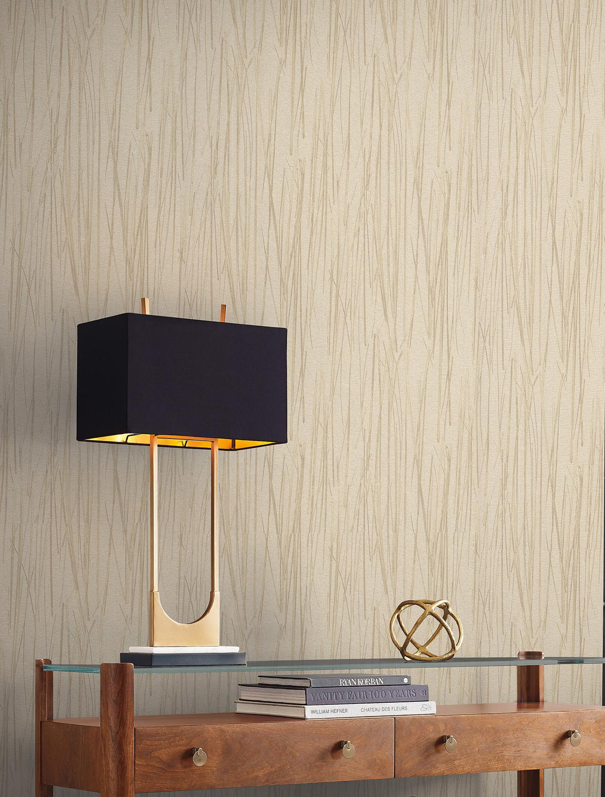 York Linen Piedmont Bamboo Linen Wallpaper