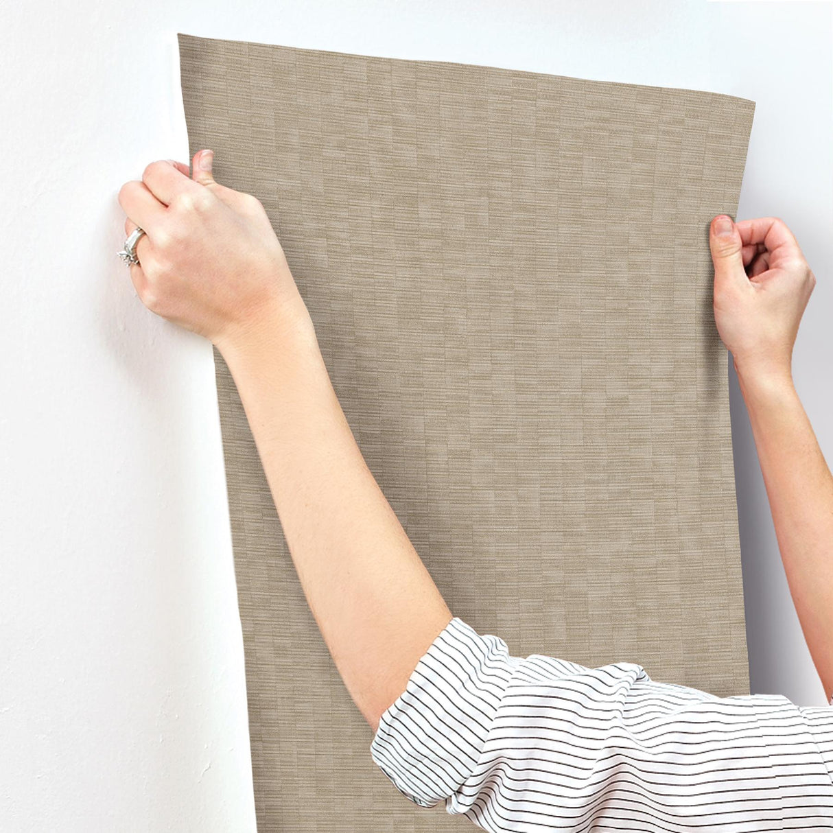York Caramel Capri Brown Wallpaper