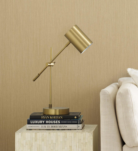 York Straw Nuvola Weave Brown Wallpaper