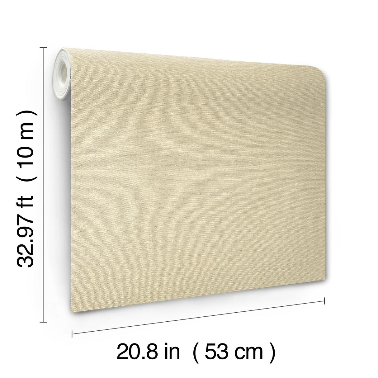 York Cream Shimmering Linen Cream Wallpaper