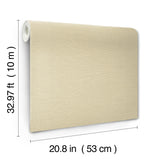 York Cream Shimmering Linen Cream Wallpaper
