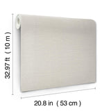 York Ivory Shimmering Linen Ivory Wallpaper