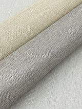 York Ivory Shimmering Linen Ivory Wallpaper