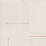 York Linen Geo Block Weave Beige Wallpaper