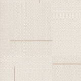 York Linen Geo Block Weave Beige Wallpaper