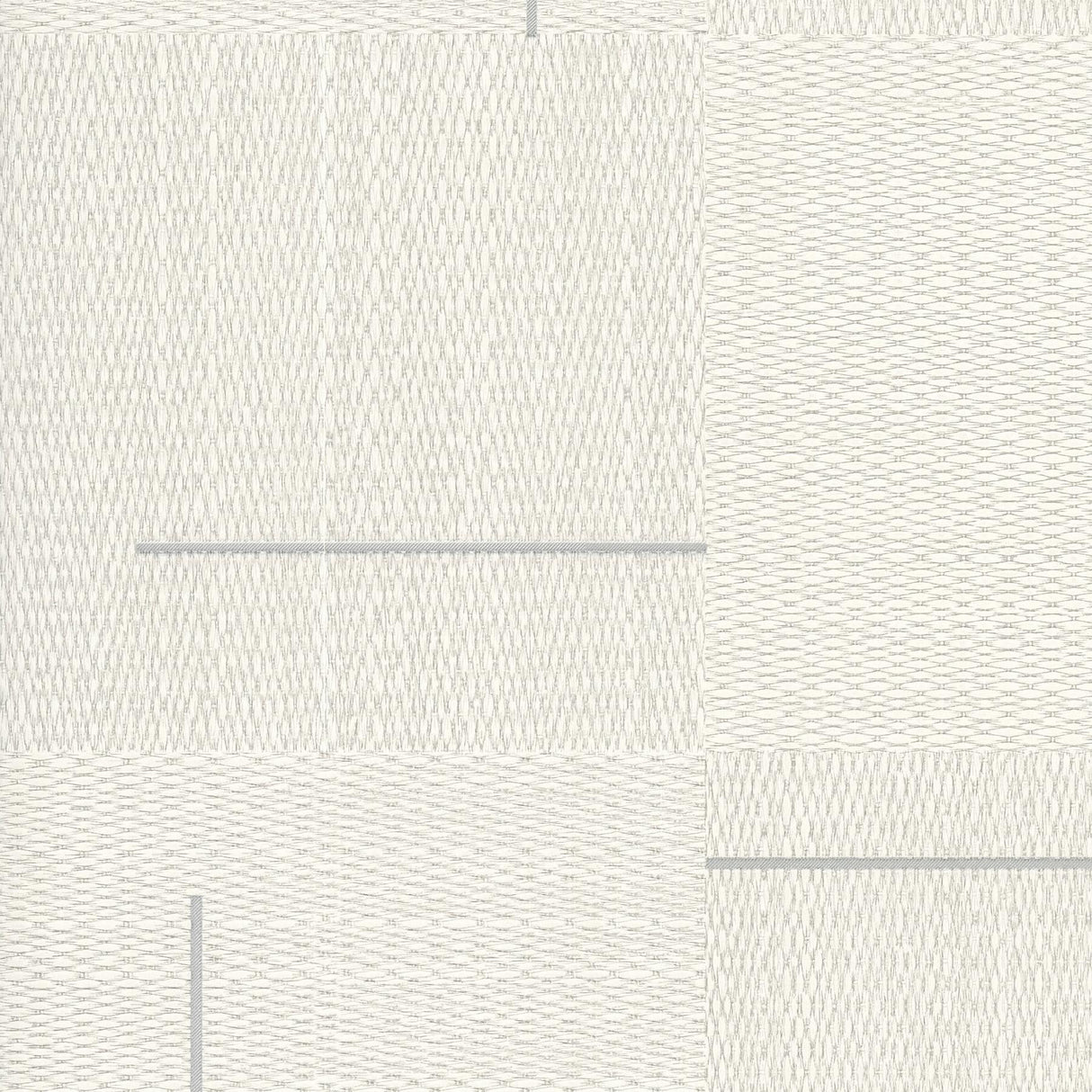 York Ivory Geo Block Weave Ivory Wallpaper