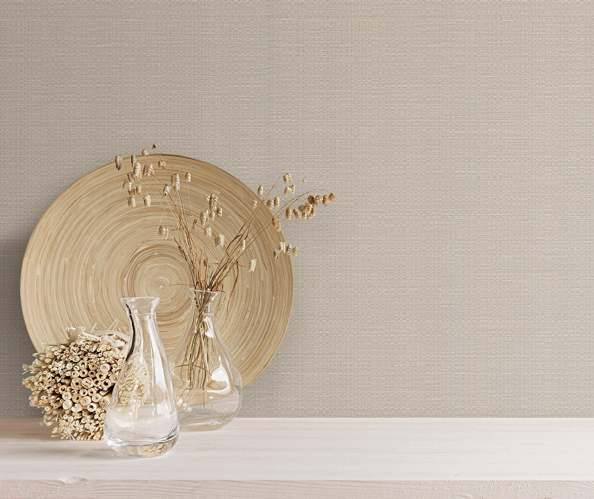 York Beige Bali Basketweave Beige Wallpaper