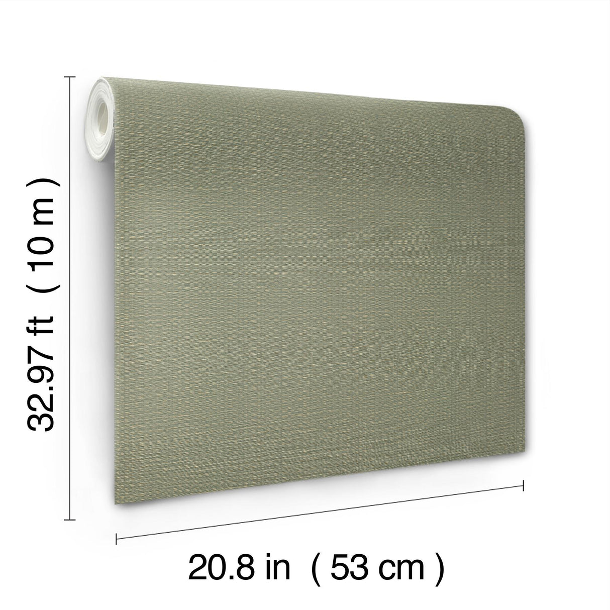 York Sage Bali Basketweave Green Wallpaper