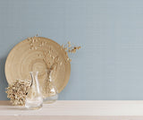 York Smoke Blue Bali Basketweave Blue Wallpaper