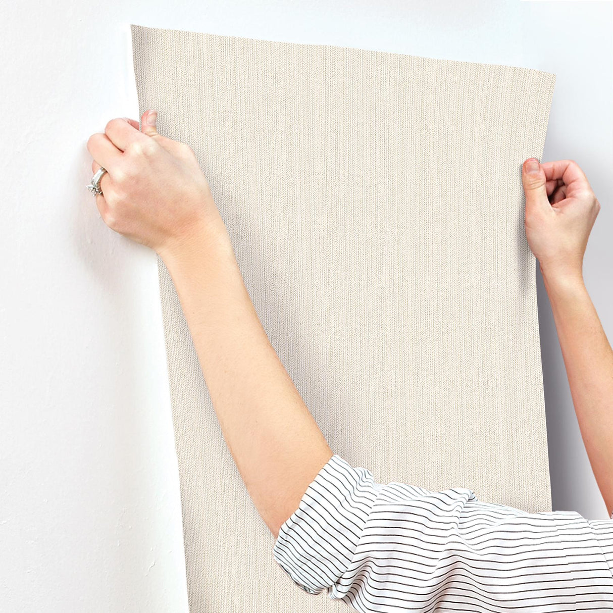 York Linen Dutch Braid Beige Wallpaper