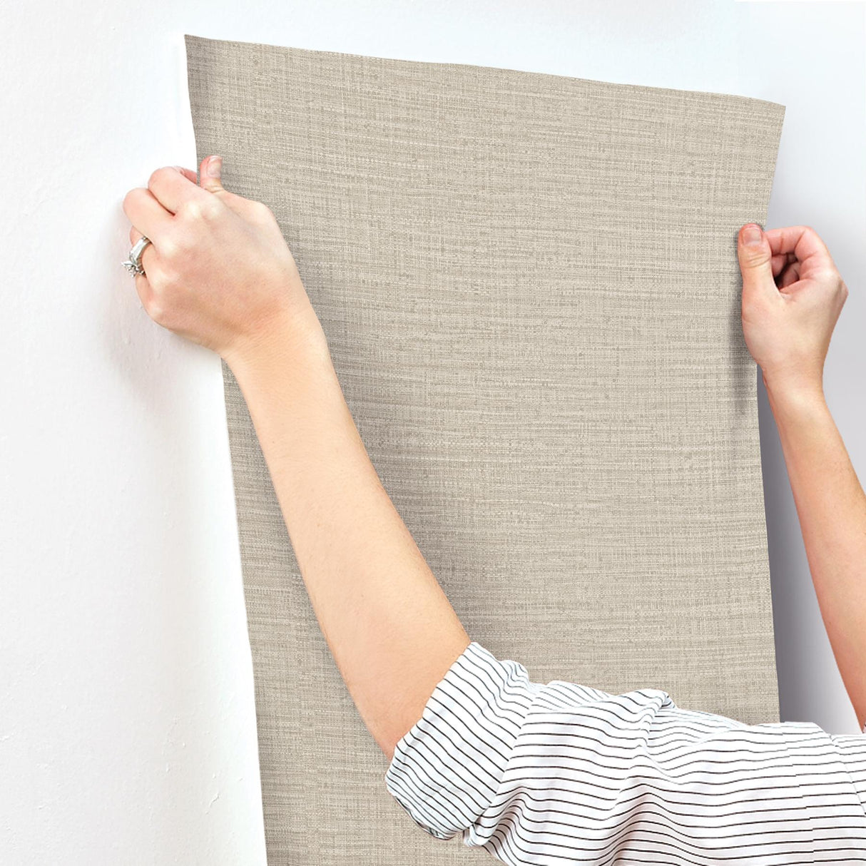 York Beige Scotland Tweed Beige Wallpaper