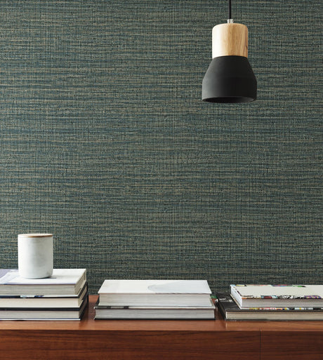 York Ocean Scotland Tweed Blue Wallpaper
