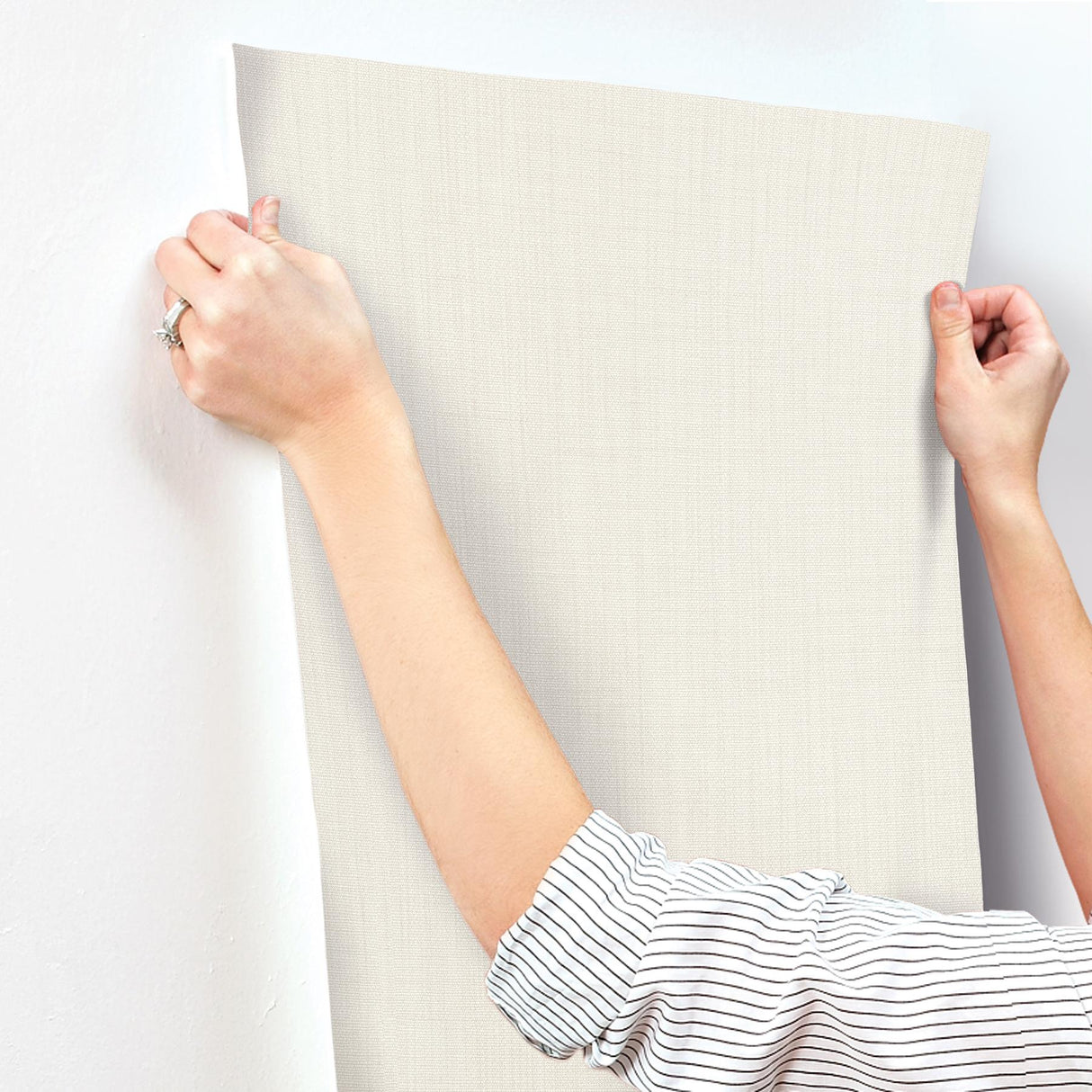 York Cream Sofia Weave Cream Wallpaper